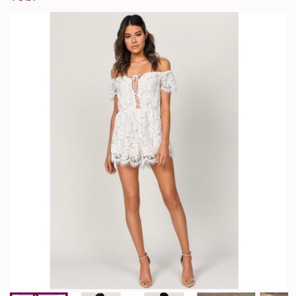 Tobi Julie Ivory Romper - Picture 3 of 4